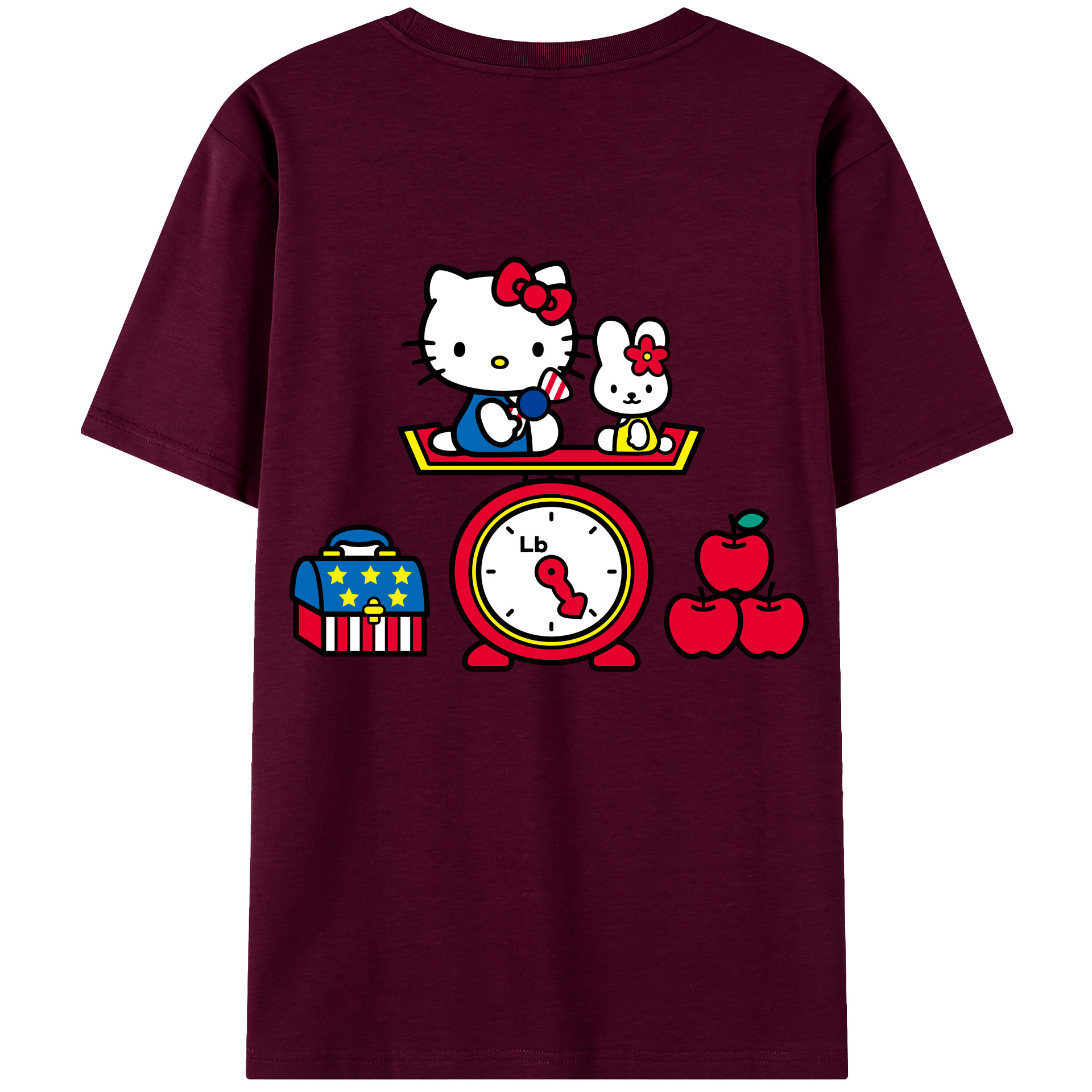 （画像用） Hello Kitty ハローキティ レディース半袖Tシャツ(バックプリント)